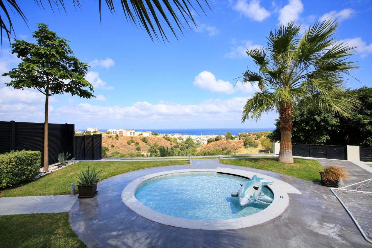 Orama Luxury Villa 4 Bedrooms With Private Pool Hersonissos  Exterior photo