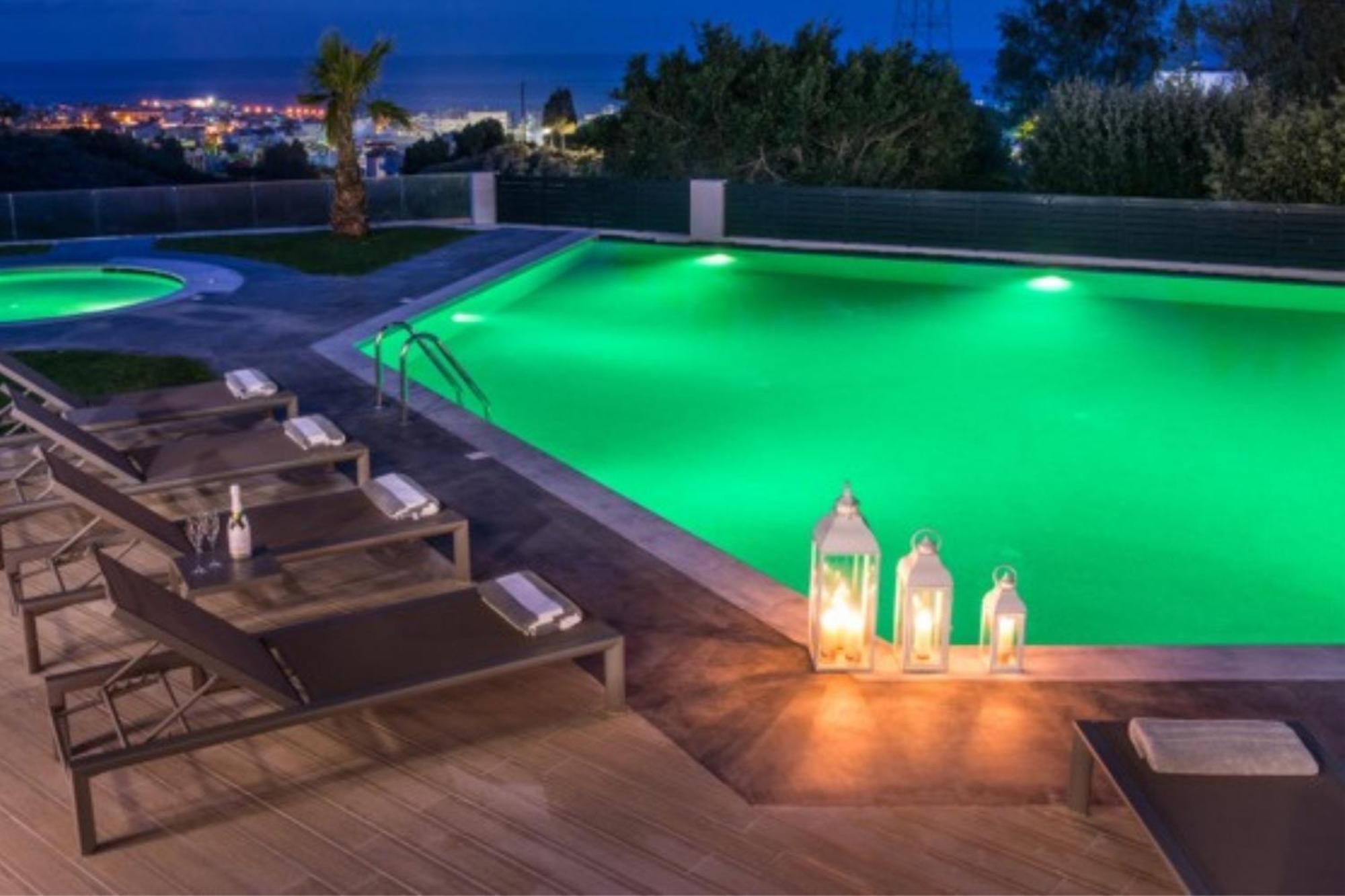 Orama Luxury Villa 4 Bedrooms With Private Pool Hersonissos  Exterior photo