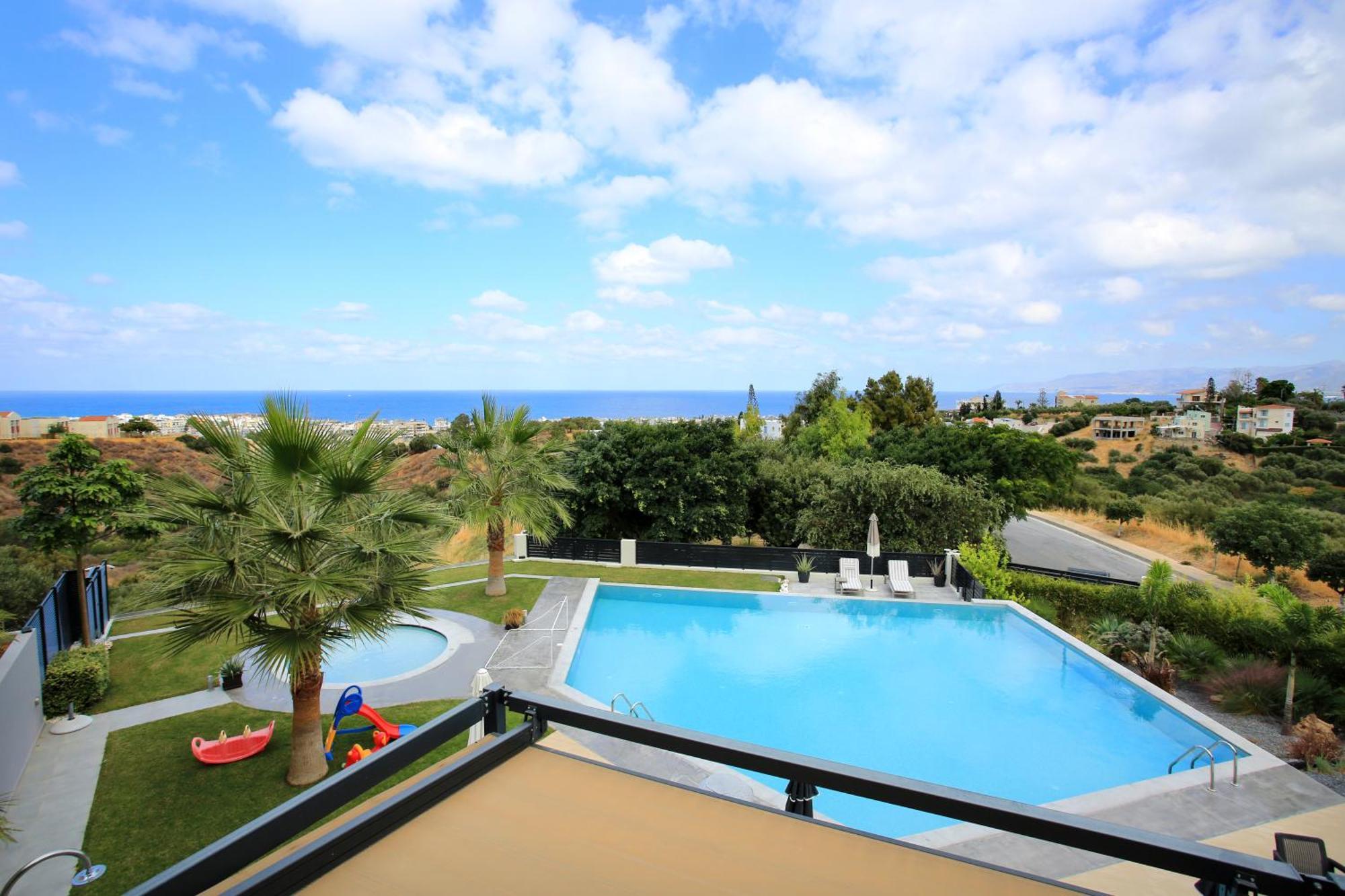 Orama Luxury Villa 4 Bedrooms With Private Pool Hersonissos  Exterior photo